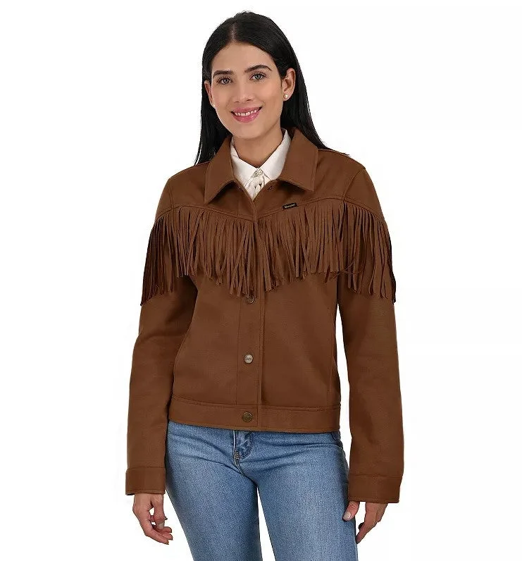 Women's Transitional Garments Wrangler Women's Western Style Fringed Jacket