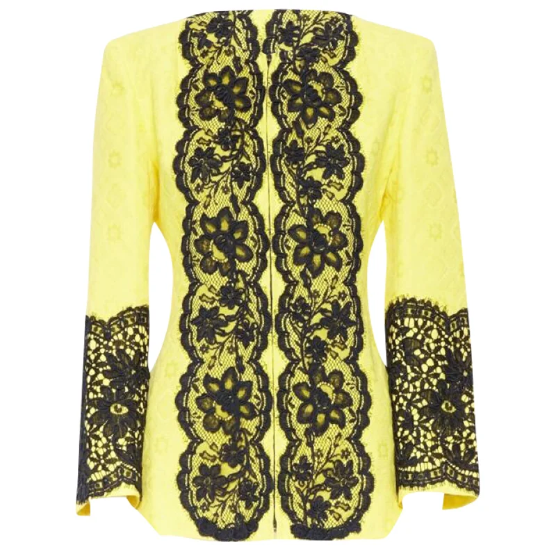 Don't Miss Out – Your Favorite Fashion Pieces On Sale Christian Lacroix cotton floral jacquard lace padded jacket