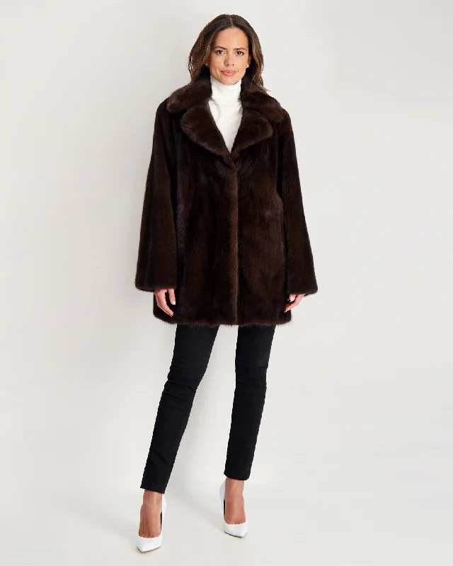 Fashion-Forward Women's Clothing Mink Jacket