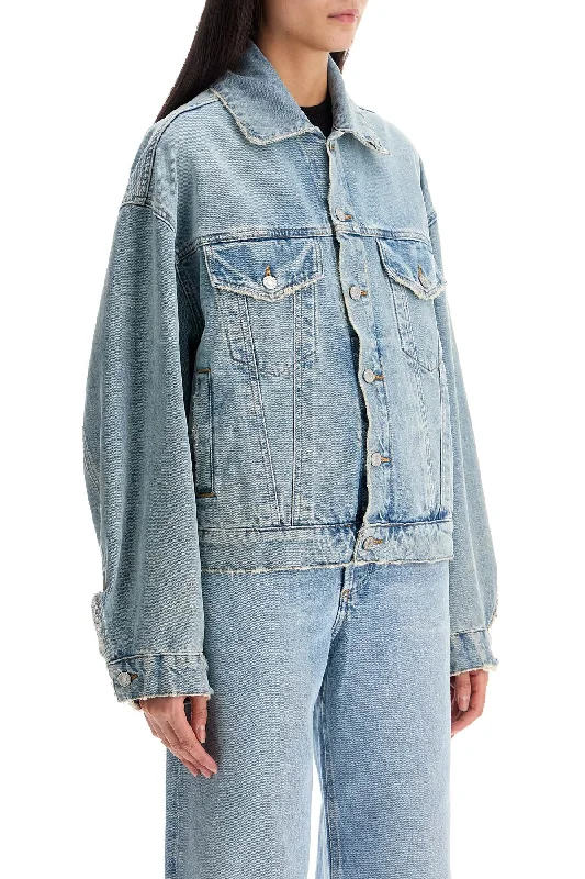 Fashionable Women's Outfit Agolde Denim Dalton Balloon Jacket With