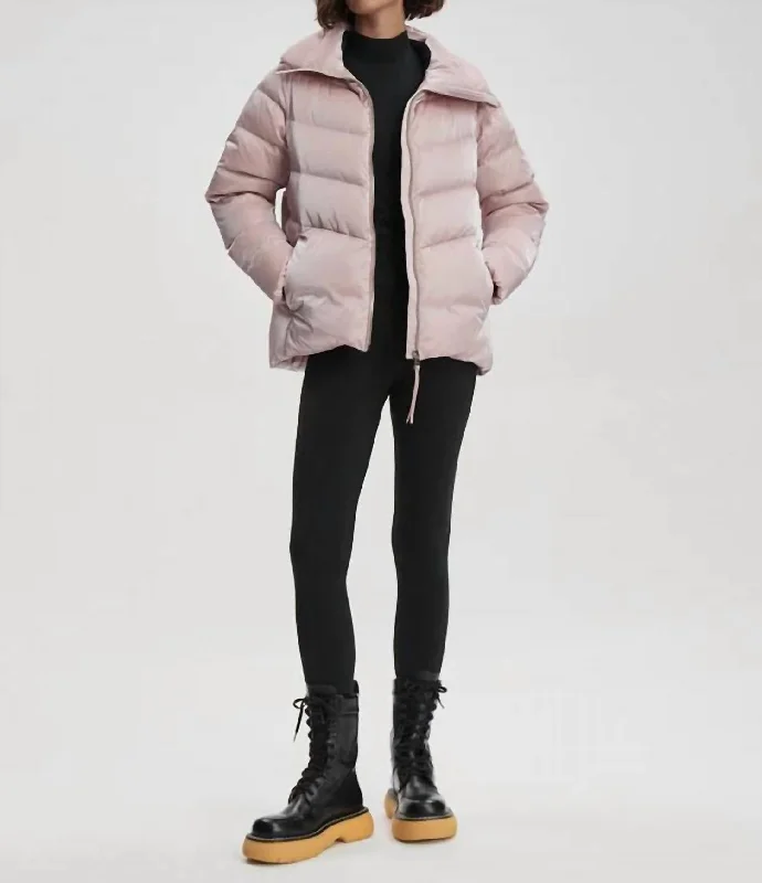 Don't Miss Out – Your Favorite Fashion Pieces On Sale Alena Down Jacket In Ash Rose Shimmer