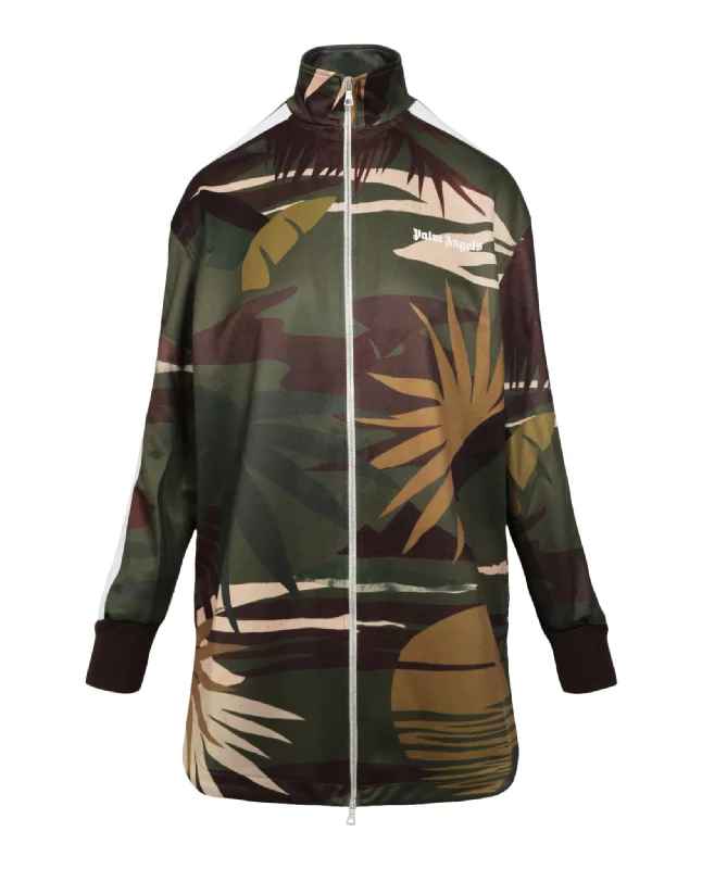 Women's Seasonal Clothes Hawaiian Camo Long Track Jacket