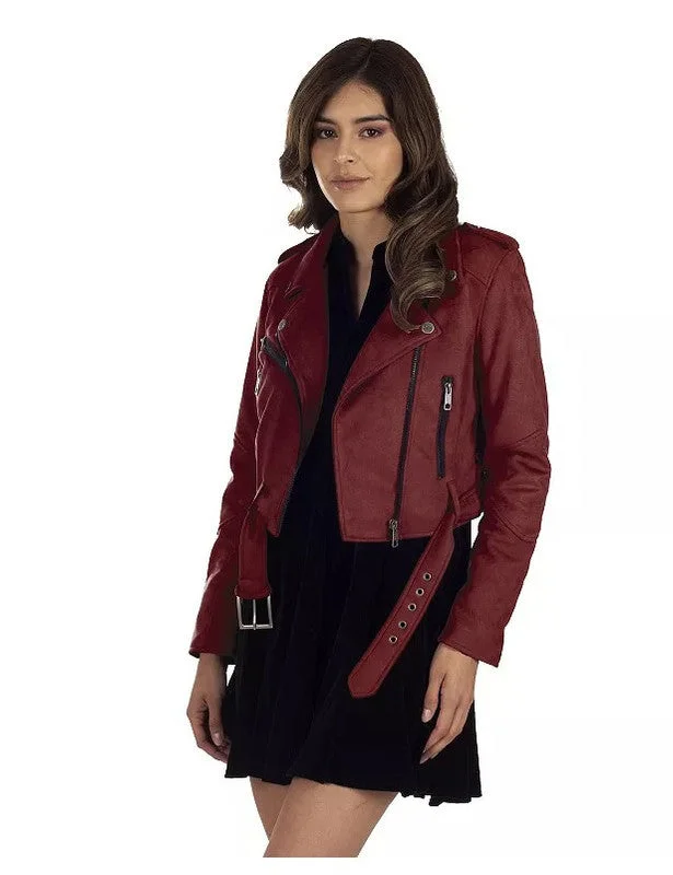 Women's Party Outfit LEE Women's Leatherette Biker Jacket