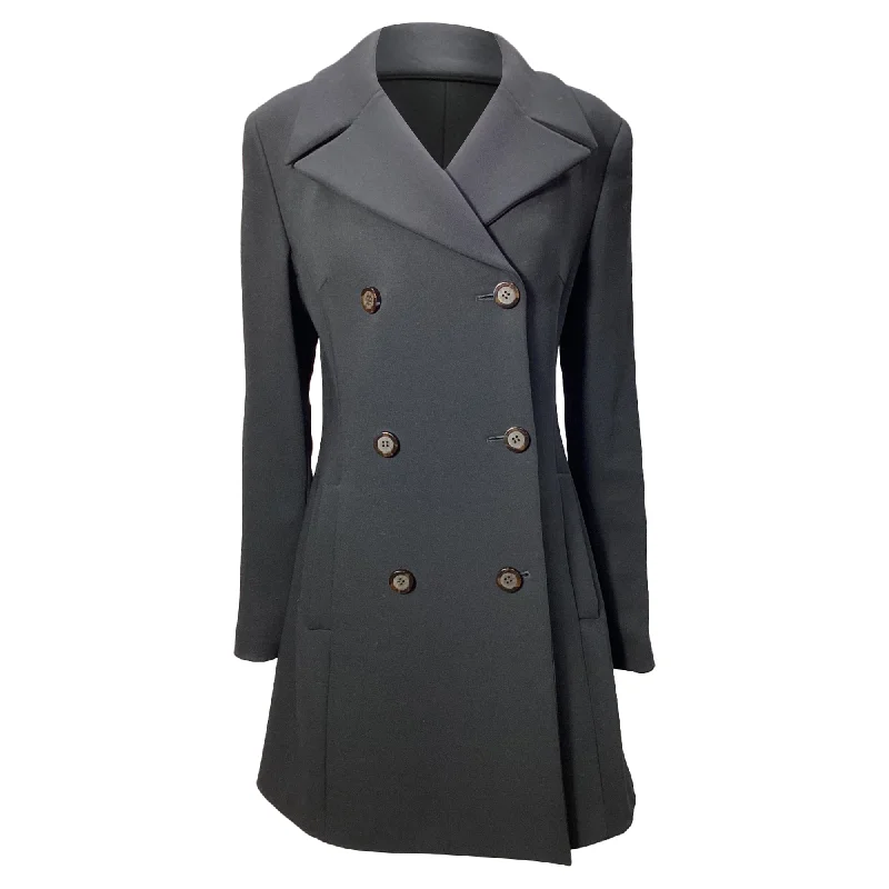 Women's Stylish Professional Garments Dolce & Gabbana Double Breasted Coat in Black Wool