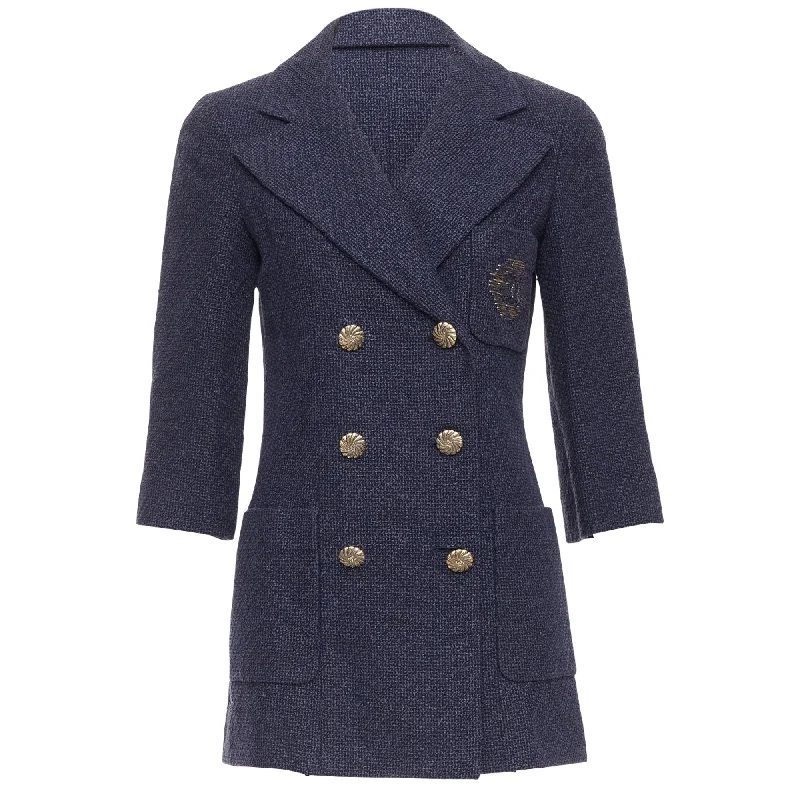 Refresh Your Wardrobe With Our Fashion Deals Chanel tweed CC pocket double breast schoolboy jacket