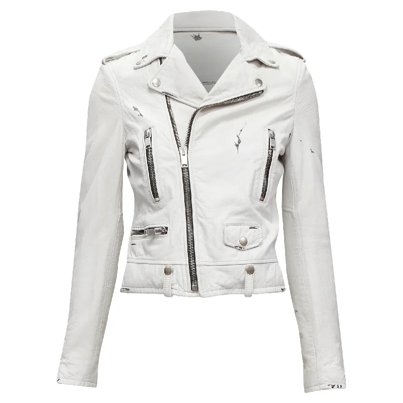 Clearance Event – Grab Stylish Outfits Before They're Gone Saint Laurent Hedi Slimane lambskin leather distressed biker