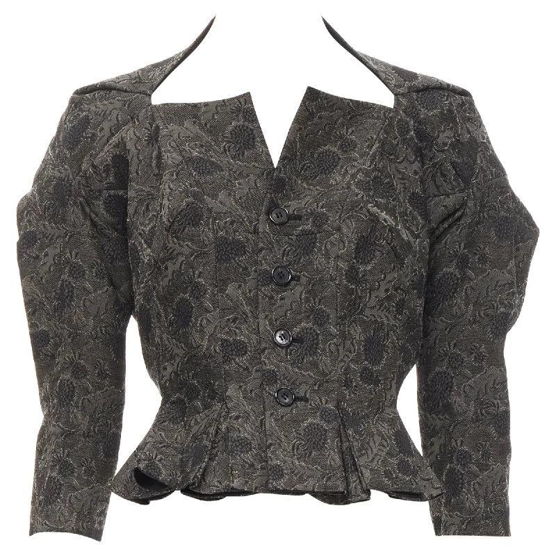 Women's Casual Wear Outfit Junya Watanabe floral lace jacquard transformable jacket