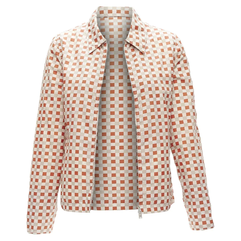 Women's Everyday Garments Marni checkerboard colla zip shell jacket