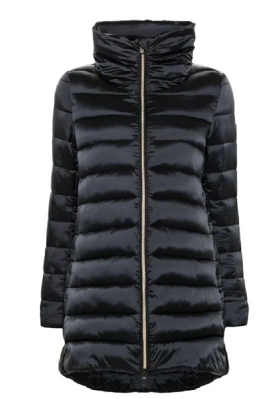 Stylish Women's Apparel Save the Duck Women's Lydia 3/4 Puffer Coat, Black