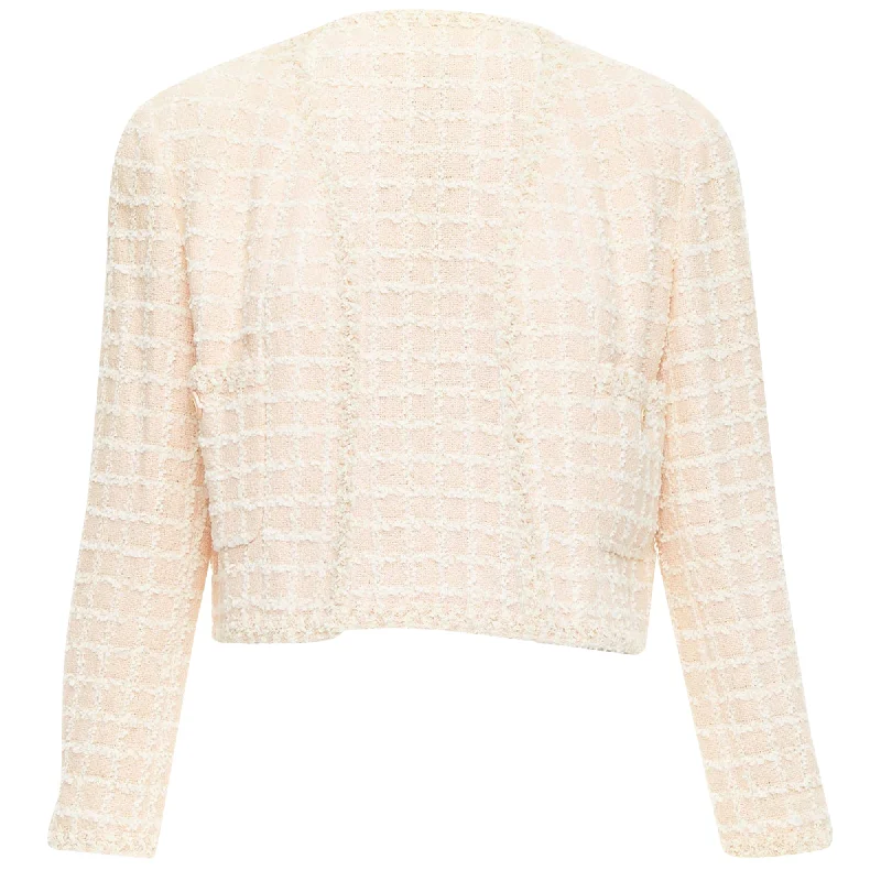 Women's Clothing For Special Occasions Chanel cotton tweed cropped jacket