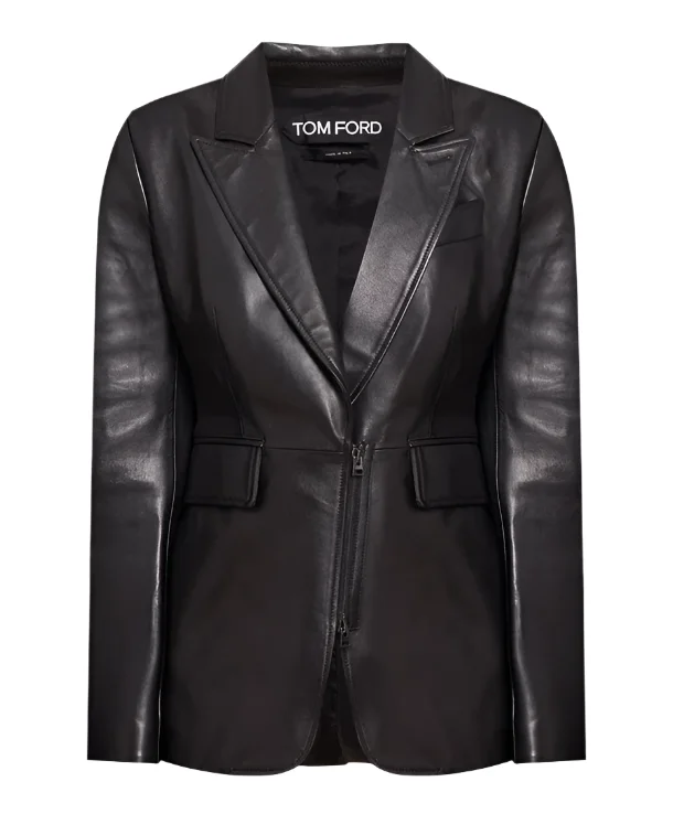 Women's Weekend Outfit Tom Ford Womens Leather Jacket In Black