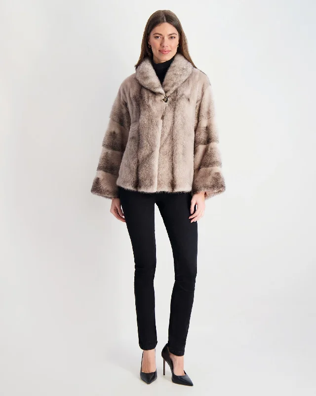 Women's Stylish Casual Garments Mink Jacket