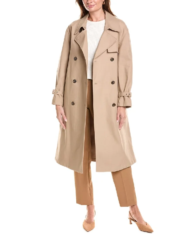 Huge Savings On Must-Have Clothing Essentials Theory Double-Breasted Trench Coat