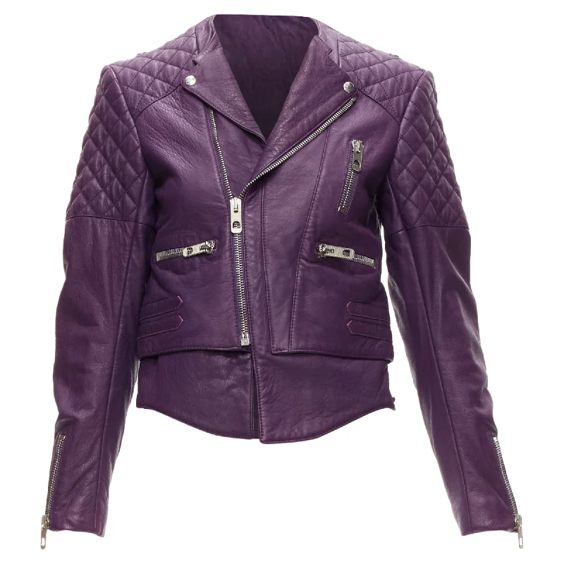 High-End Fashion, Low-End Prices – Don't Miss Out Balenciaga Nicolas Ghesquiere lambskin leather biker jacket