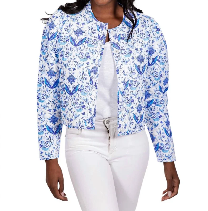 High-End Fashion, Low-End Prices – Sale Happening Now Reversible Button Front Jacket In Batik