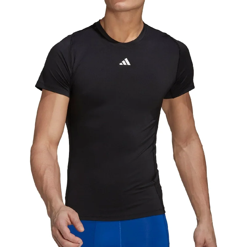 Casual Garments For Women adidas Tech Fit Short Sleeve Mens Training Top - Black