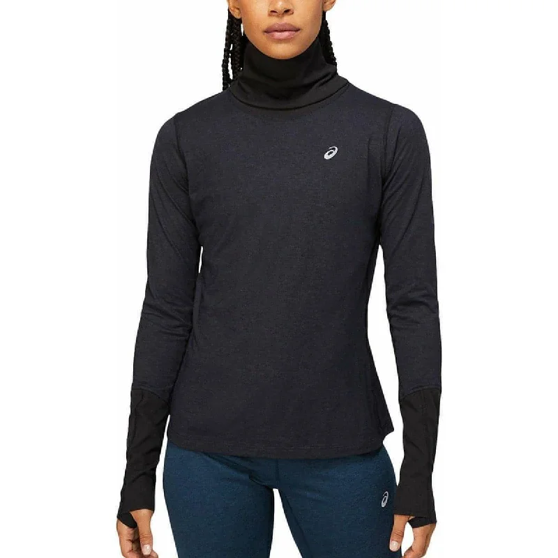 Women's Trendy Attire Asics Wool Rib Long Sleeve Womens Running Top - Black