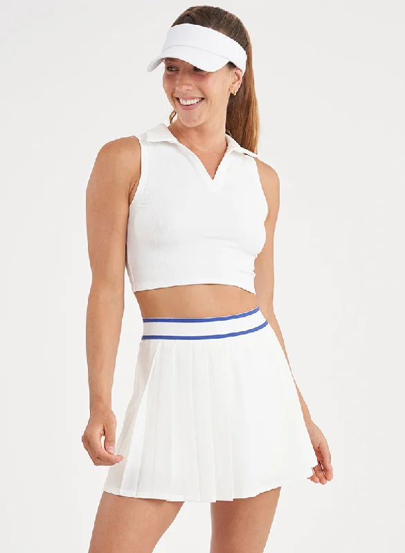 Women's Casual Apparel For Weekends Courtside Crop Polo