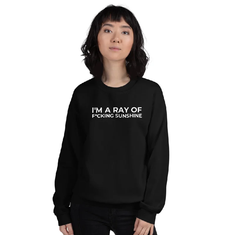 Women's Plus-Size Attire I'm a Ray of F*cking Sunshine- Unisex Sweatshirt