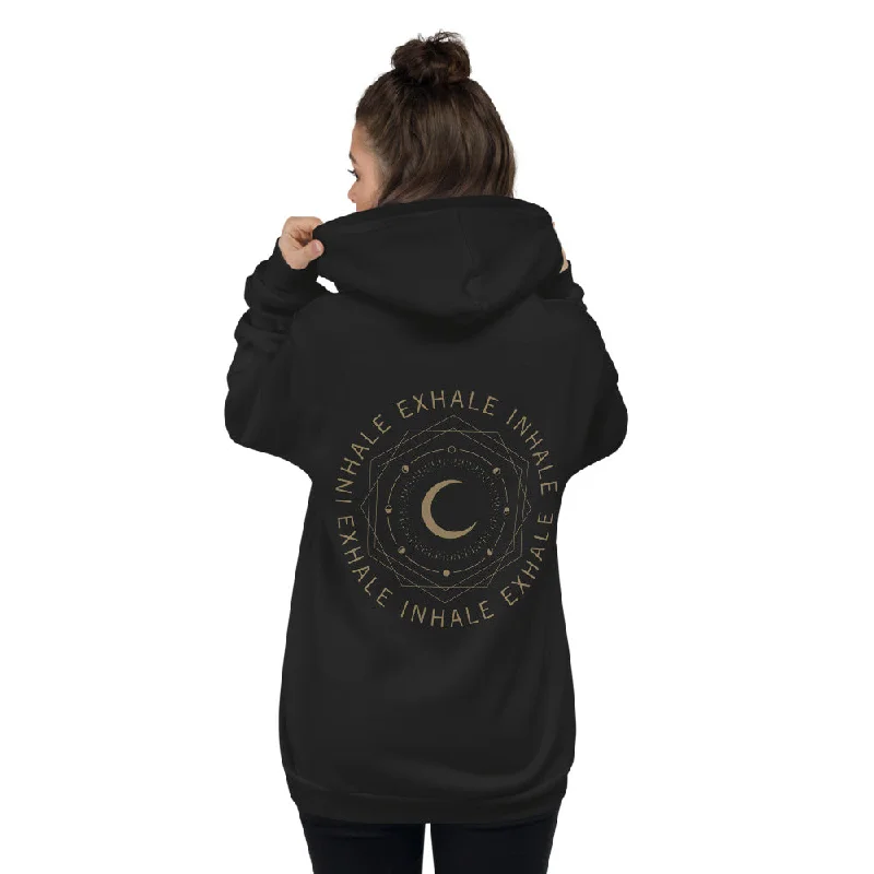 Women's Clothes For Special Occasions Inhale Exhale - Zip Hoodie sweater