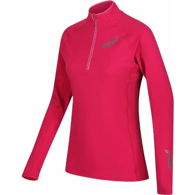 Women's Evening Wear Attire Inov8 Technical Half Zip Long Sleeve Womens Running Top - Pink