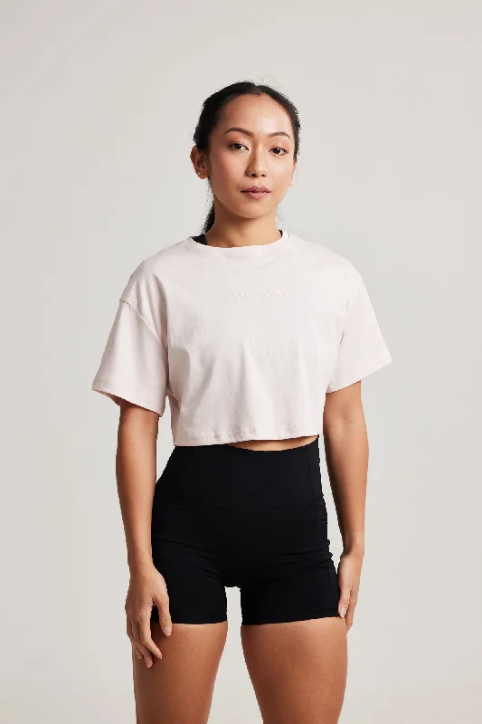 Women's Clothing Oversized Crop Tee in Soft Serve