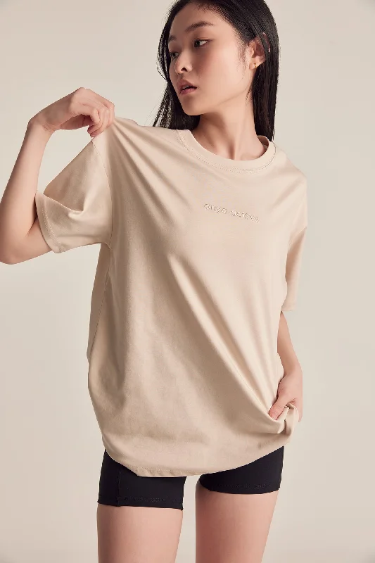 Women's Clothes For Work Oversized Tee in Oat