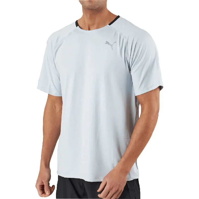 Women's Active Garments For Workouts Puma Cloudspun Short Sleeve Mens Running Top - Grey