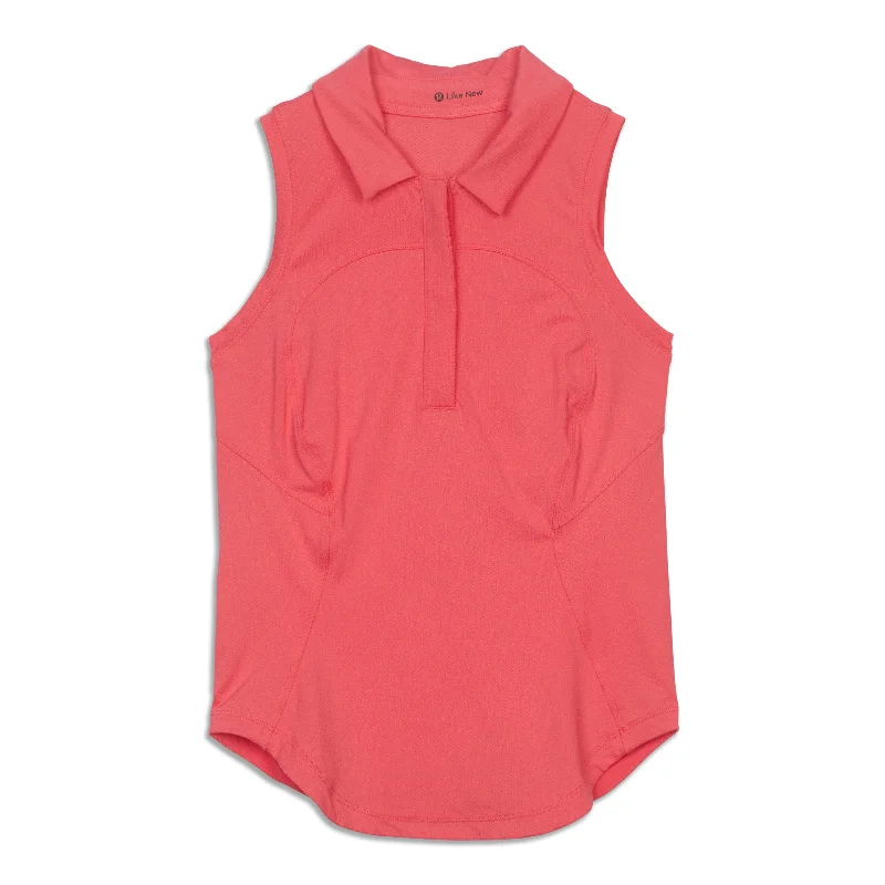 Casual Outfit For Women Quick-Dry Sleeveless Polo Shirt - Resale