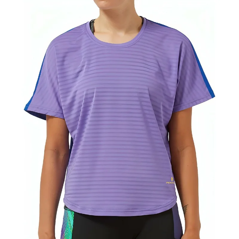 Women's Seasonal Garments Ronhill Life Agile Short Sleeve Womens Running Top - Purple