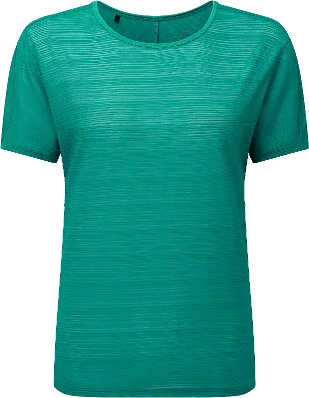 Women's Luxury Attire Ronhill Life Wellness Short Sleeve Womens Training Top - Green