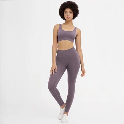 Dark Purple Yoga Set