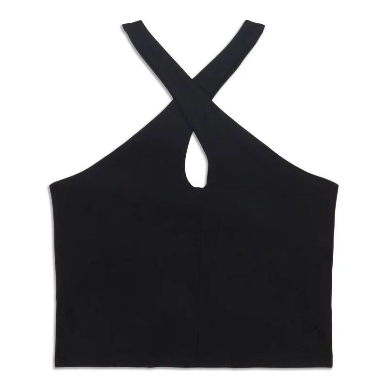 Women's Outerwear Apparel Shoulder Cut-Out Yoga Tank Top - Resale