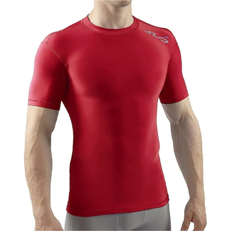 Women's Clothing For Outdoor Events Sub Sports Cold Thermal Compression Baselayer Mens Top - Red