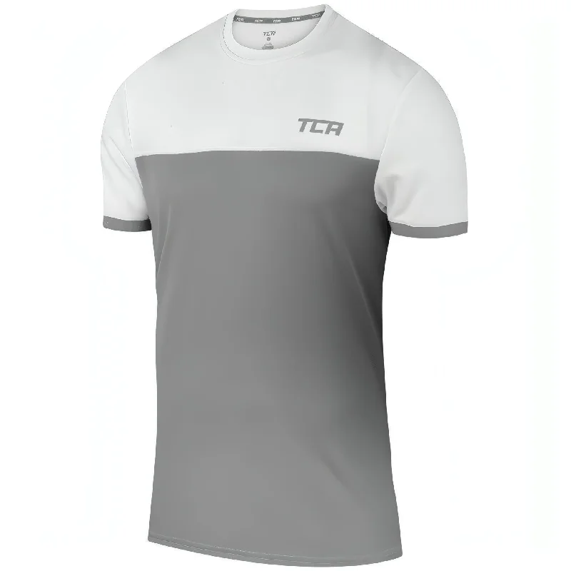 Modern Women's Attire TCA Aeron Short Sleeve Junior Running Top - Grey