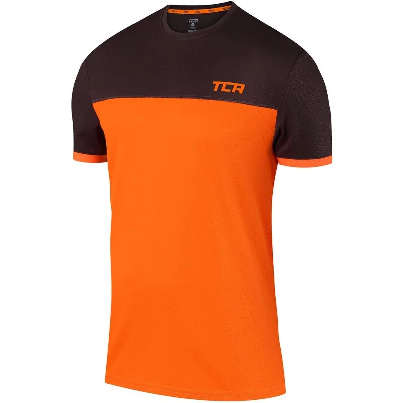 Women's Attire TCA Aeron Short Sleeve Junior Running Top - Orange