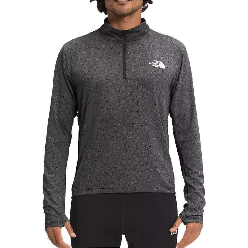 Women's Comfortable Lounge Attire The North Face Riseway Half Zip Long Sleeve Mens Running Top - Black