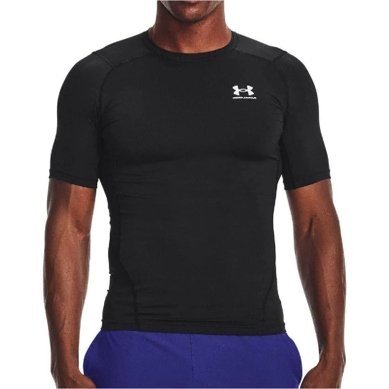 Women's Plus-Size Outfit Under Armour HeatGear Armour Short Sleeve Mens Compression Top - Black