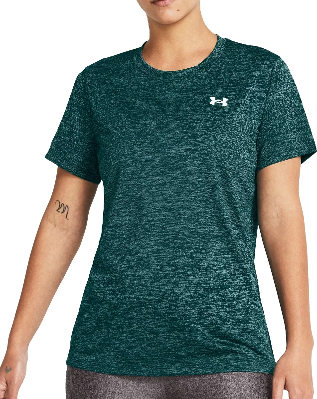 Modern Women's Attire Under Armour Tech Twist Short Sleeve Womens Training Top - Green