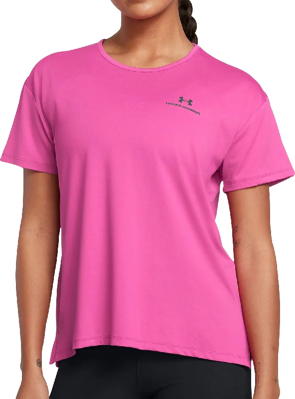 Women's Professional Garments Under Armour Vanish Energy Short Sleeve Womens Running Top - Pink