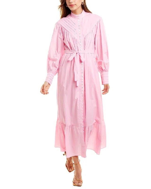 Charming Women's Garments Beulah Long Sleeve Midi Dress