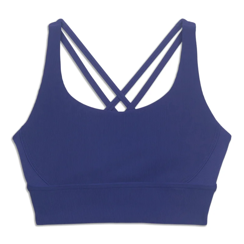 Women's Comfortable Clothes For Weekends lululemon Energy Longline Bra Ribbed - Resale