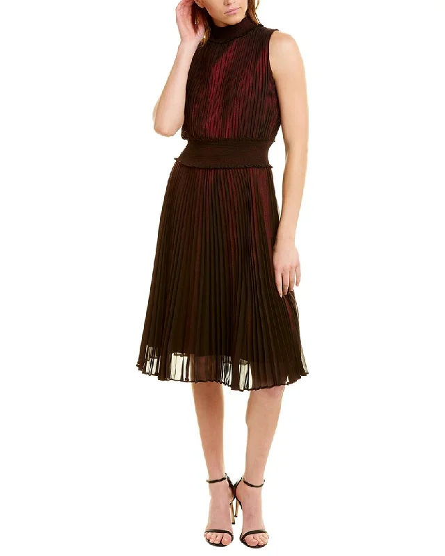 Stylish Women's Outerwear Apparel Nanette Nanette Lepore Accordion Pleated Midi Dress