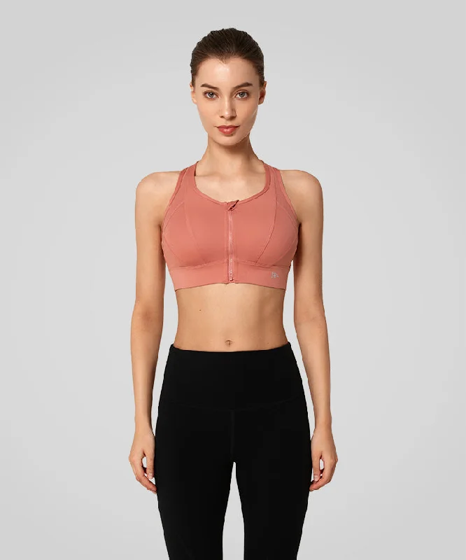 Affordable Luxury Women's Apparel Power Cross Racerback Running Bra | Women's High Support Sports Bra