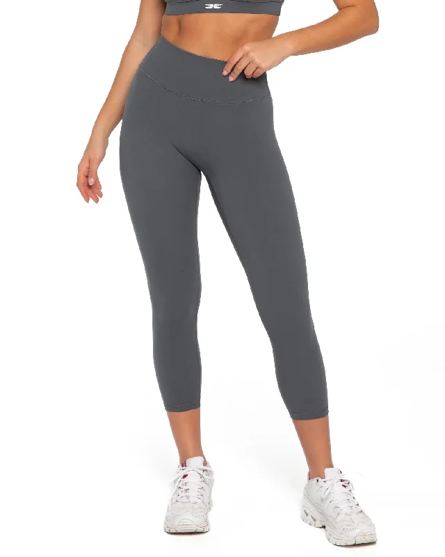 Comfortable Women's Apparel 7/8 Aura SF Leggings - Cloud Grey