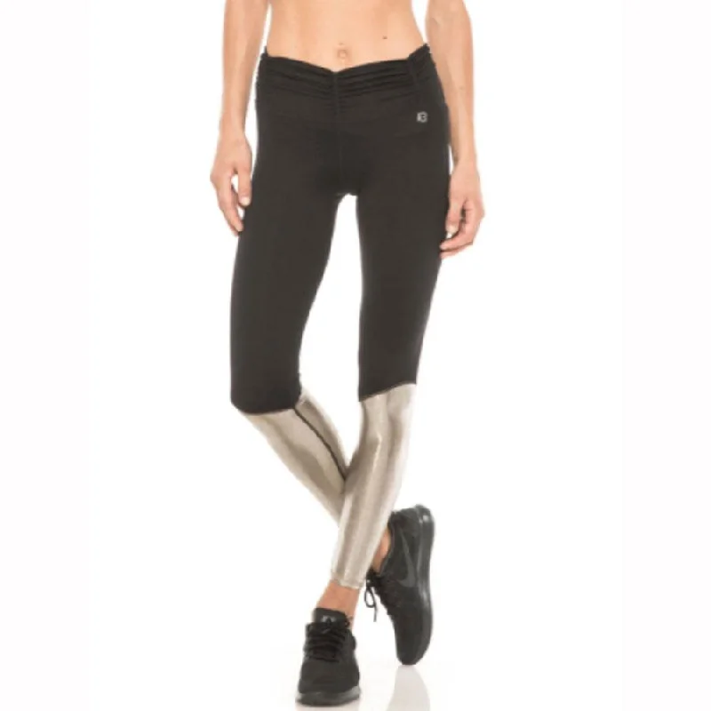 Women's Trendy Clothing Calle Black & Silver Legging