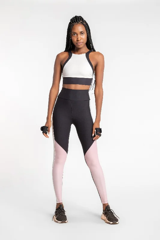 Women's High-Fashion Garments Mix Block Tight